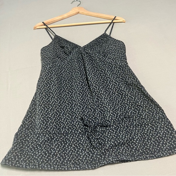 BCBGirls Cami Top Small Babydoll Floral Ditsy Drawstring Waist Camisole Babydoll - Picture 12 of 13